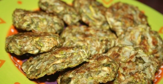 Кабачковые оладьи в духовке (без масла)