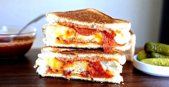 Горячие пицца-бутерброды