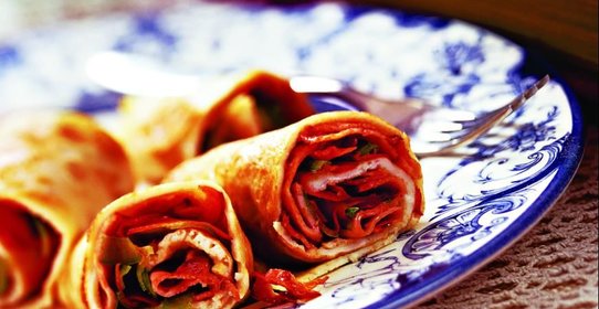 Омлет с ветчиной и сладким перцем