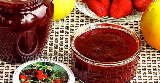 Повидло из клубники и яблок