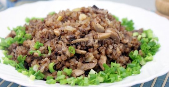 Гречневая каша с грибами