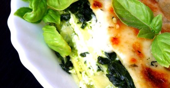 Лазанья со шпинатом и рикоттой