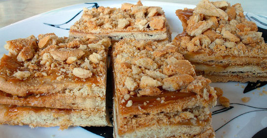 Пирожное с варёной сгущёнкой