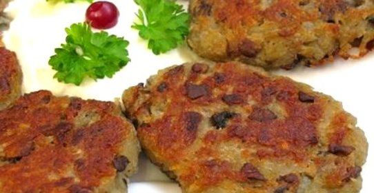 Драники с грибами