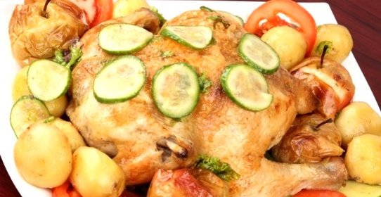 Курица с овощами в мультиварке