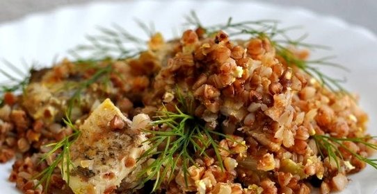 Гречка с рыбой в мультиварке