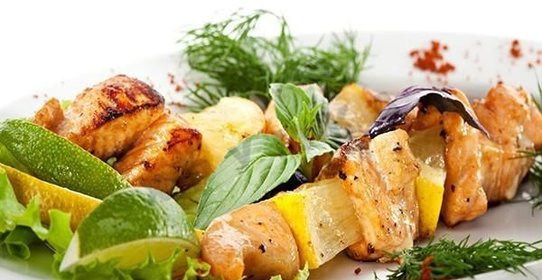 Шашлык из семги