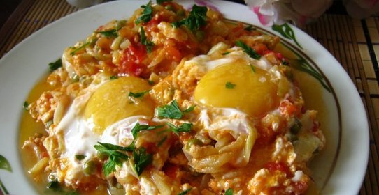 Яичница Летнее утро