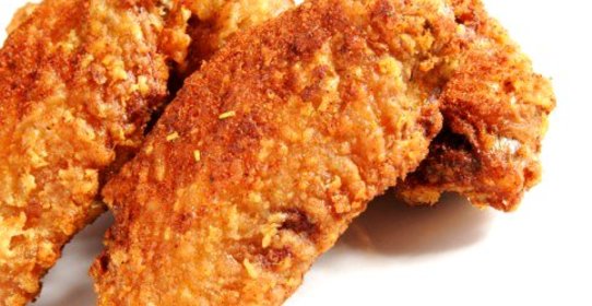 Крылья индейки в сухарях