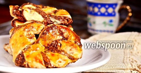 Слойки-брецели с «Нутеллой»