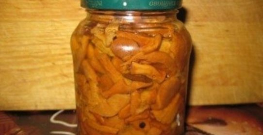 Маринованные лисички с яблочным уксусом