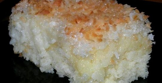 Быстрый кокосовый пирог со сливками