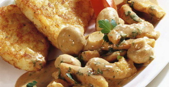 Индейка с шампиньонами