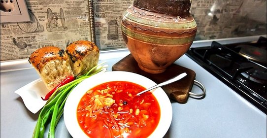 Борщ по-деревенски