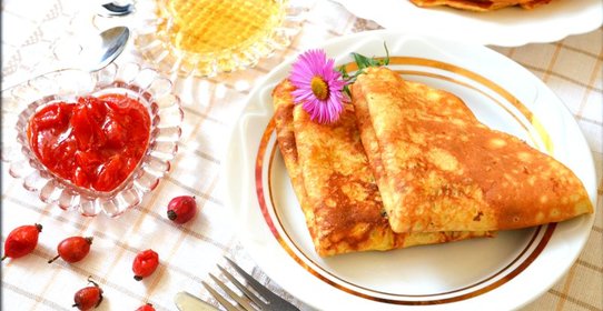 Блины с морковью