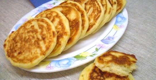 Оладьи с двумя видами сыра