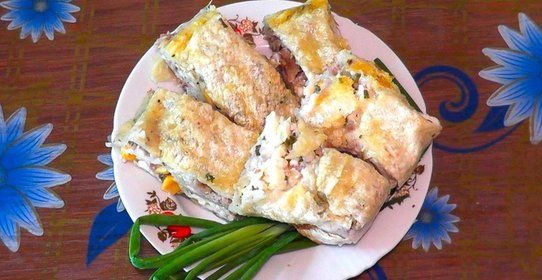 Курица в лаваше в духовке