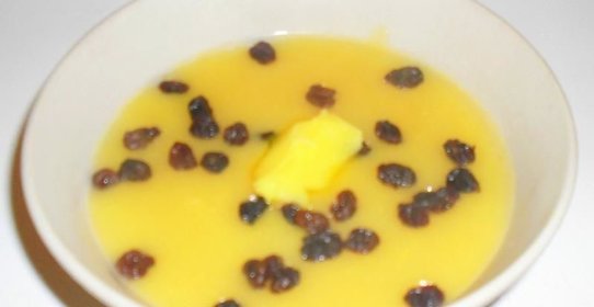 Манная каша с яблоками