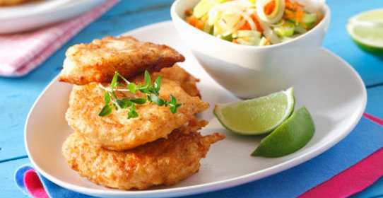 Блинчики из морского окуня