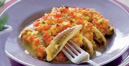 Морской черт в остром соусе