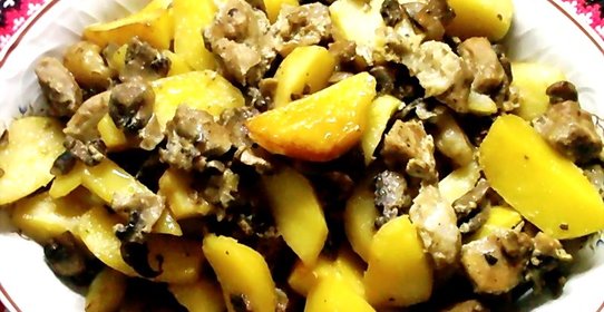 Мясо запеченное с картофелем