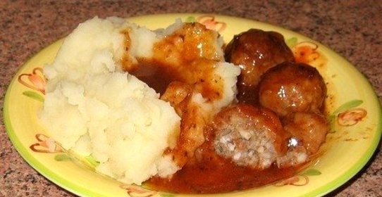 Ежики из говядины