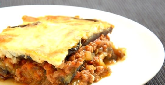 Мусака с фаршем и баклажанами
