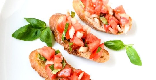 Брускетта с овощами