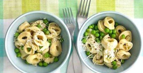 Тортеллини с горохом