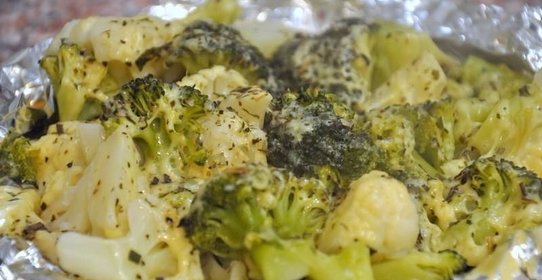 Запеченные в фольге овощи