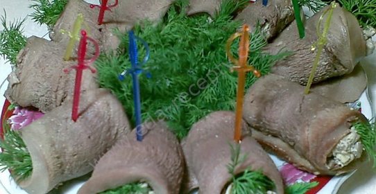 Рулетики из языка