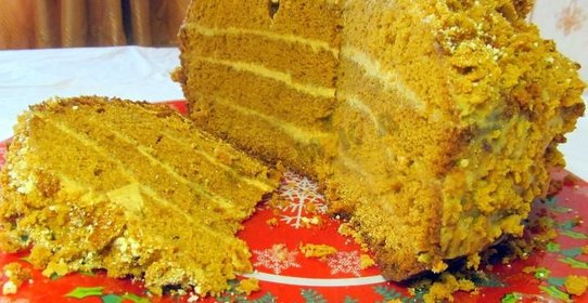 Медовый торт в мультиварке