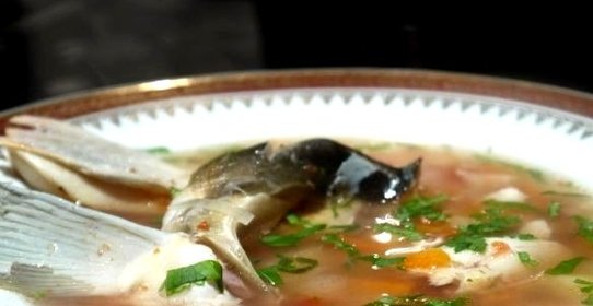 Уха из головы сазана