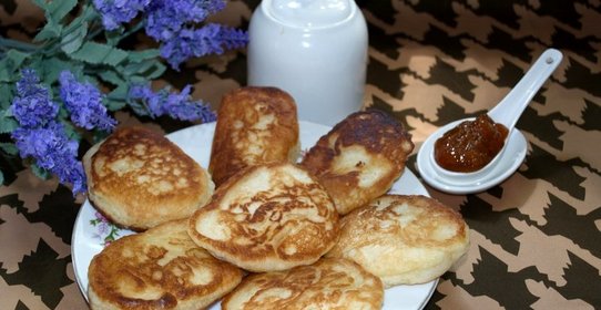 Дрожжевые оладьи постные