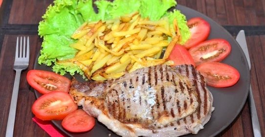 Мясо на сковороде-гриль