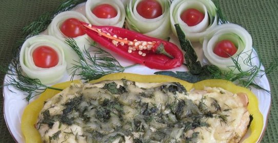 Красная рыба под соусом