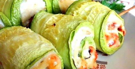 Кабачковые рулетики