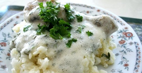 Курица с зеленью