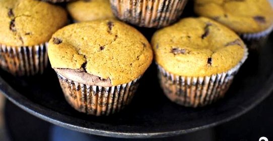 Тыквенные маффины с Нутеллой