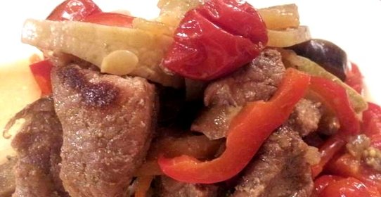 Телятина с баклажанами в мультиварке