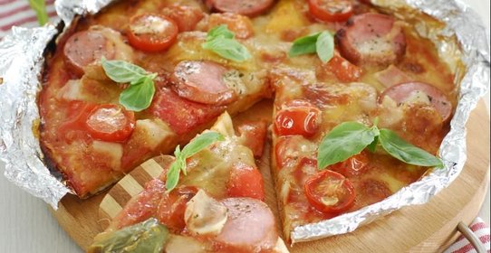 Пицца на мангале