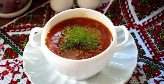 Постный борщ