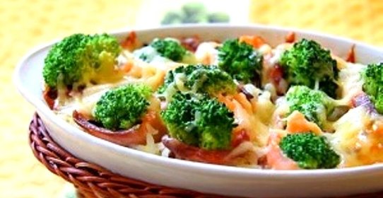 Рыба с брокколи