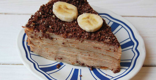 Блинный йогуртовый торт