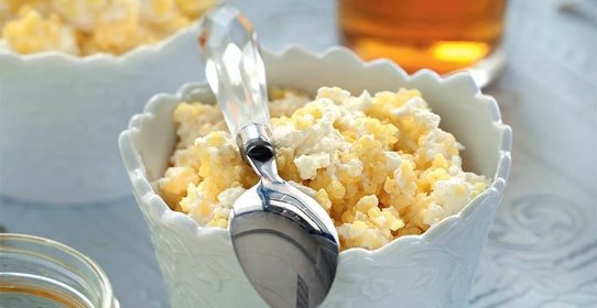 Пшенная каша с творогом