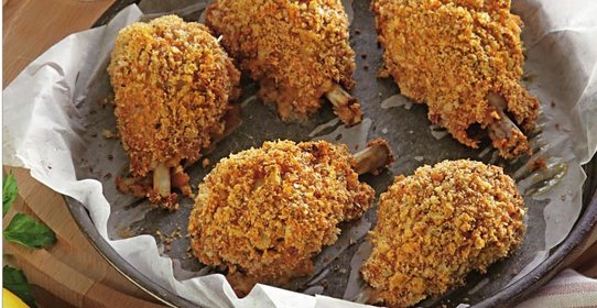 Куриные ножки в чесночных сухарях