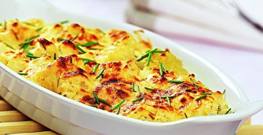 Цветная капуста, запеченная с сыром