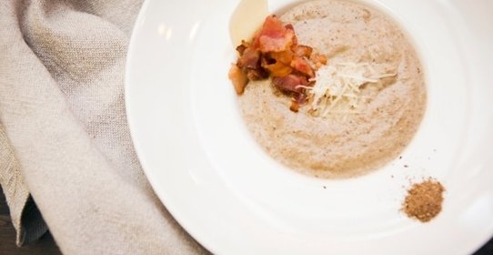 Чечевичная похлебка с гренками