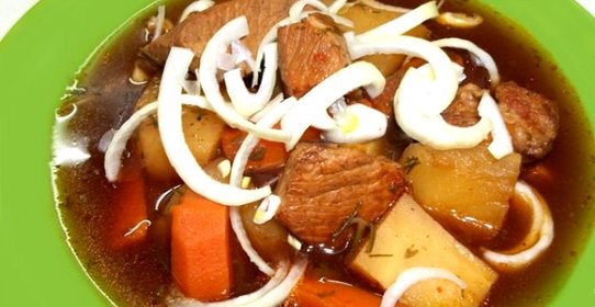 Картошка с мясом в казане