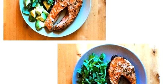 Жареный лосось с прованскими травами и белым вином